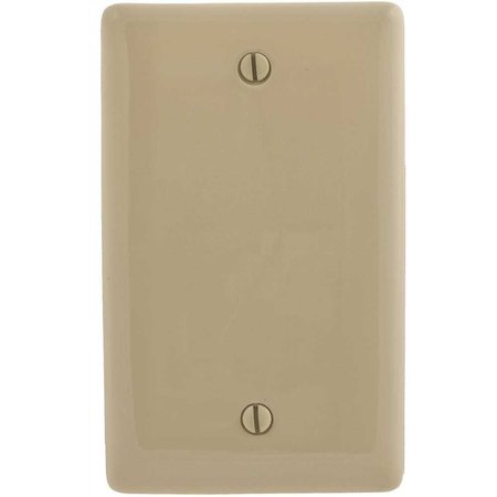 HUBBELL WIRING 1-Gang Ivory Box Mount Blank Wall Plate P13I